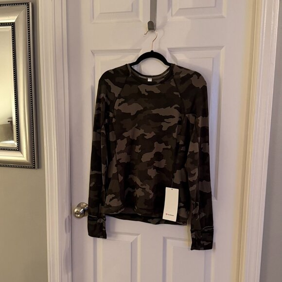 Lululemon NWT It's Rulu Run Long Sleeve Camouflage Shirt 10 - Picture 2 of 8